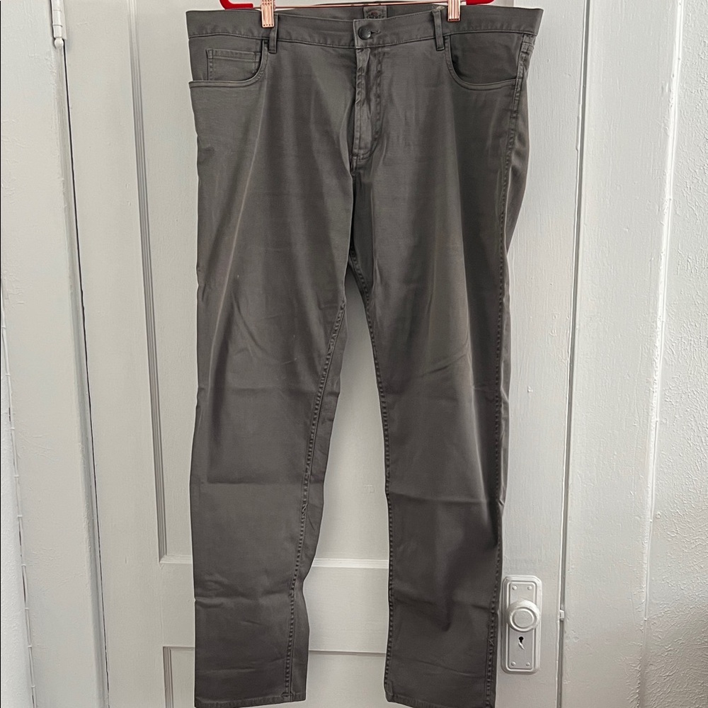 Faherty Men's Olive Green Twill Pants